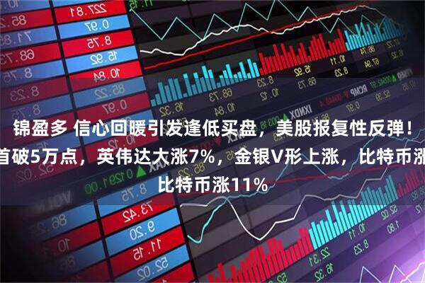 锦盈多 信心回暖引发逢低买盘，美股报复性反弹！道指首破5万点，英伟达大涨7%，金银V形上涨，比特币涨11%